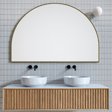Avery 1500mm Framed Stainless Steel Wall Mirror
